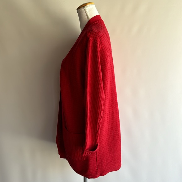 J. Jill Open Front Ribbed Cardigan - sz XS - Picture 4 of 6